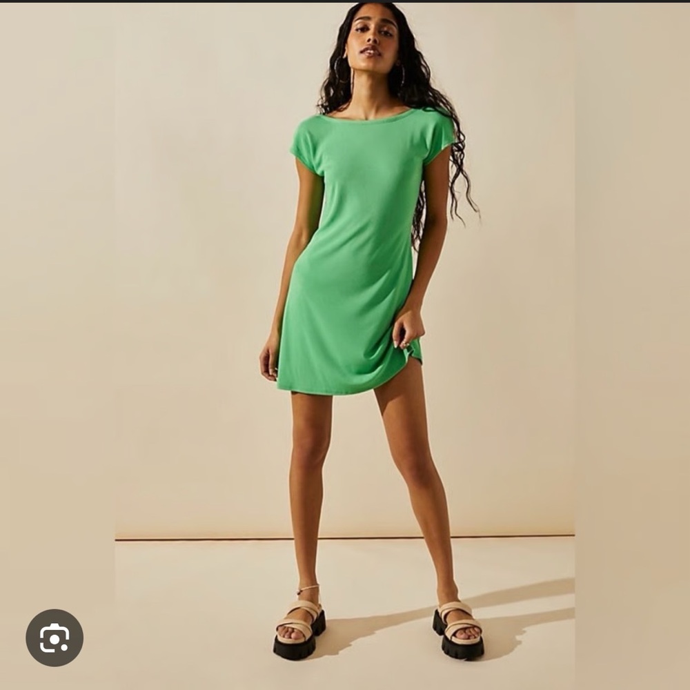 Free People Rosalia Low Back Mini in Yellow